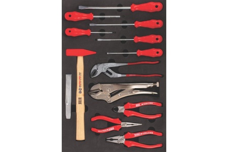 Инструментальная тележка IZELTAS серии ECO с инструментами, 7 выдвижных ящиков, 8243007096