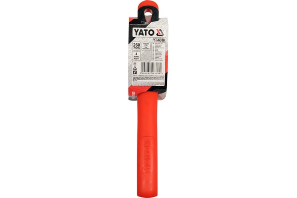 Стальная щетка YATO 4 ряда, c пластиковой ручкой YT-6338