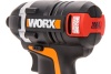 Аккумуляторный бесщеточный винтоверт WORX Impact 20В, бесщеточный, 2Ач x2, кейс WX292