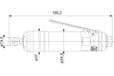 Прямая шлифовальная машинка DEPRAG GDS030-180BXE 061300A