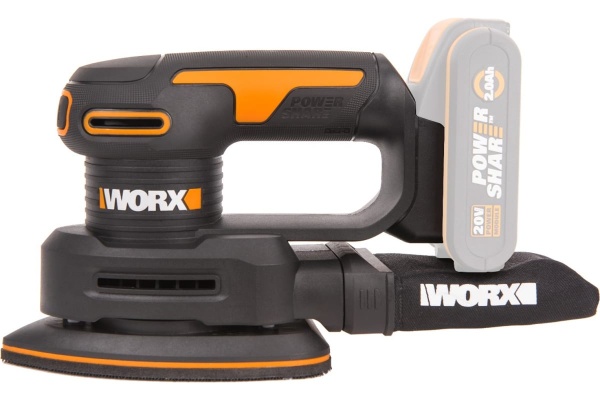 Аккумуляторная виброшлифмашина WORX WX822.9 Аккумуляторная виброшлифмашина WORX WX822.9