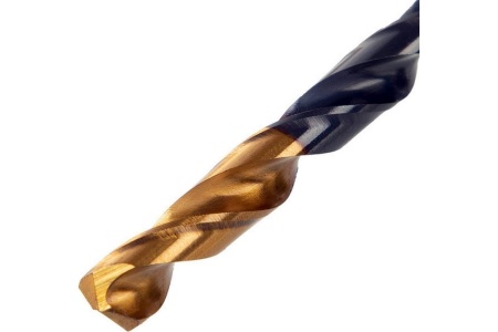 Сверло по металлу Golden Tip 4.8 мм, HSS-Tin, 10 шт, DIN 338 Denzel 717212
