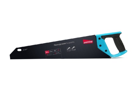 Ручная пила по дереву Smartbuy 500 мм, прорезиненная рукоятка, 7 TPI SBT-HSW-500P2