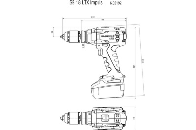 Аккумуляторный винтоверт Metabo SB 18 LTX Impuls Set 602192960