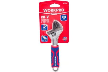 Разводной ключ WORKPRO 150 мм (6 дюймов) CR-V WP272010