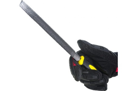 Полукруглый рашпиль с прорезиненной ручкой, 200 мм FIT IT 42757