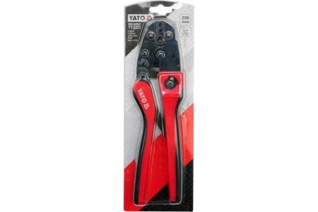 Пассатижи для опрессовки клемм YATO 250мм, 0,5-6,0мм YT-2251