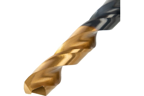 Набор сверл по металлу Golden Tip 1-10 мм, HSS-Tin, 19 шт Denzel 72321