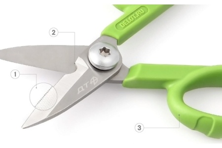 Ножницы электрика Дело Техники 140 мм, в пластиковом чехле 462140