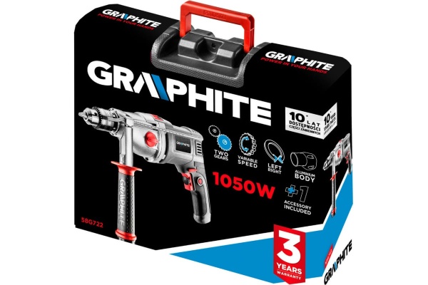 Ударная дрель GRAPHITE 58G722