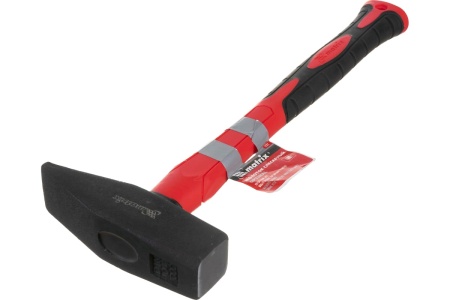 Слесарный молоток ''optimal'',1000 г,фибергласовая обрезиненная рукоятка MATRIX 10383