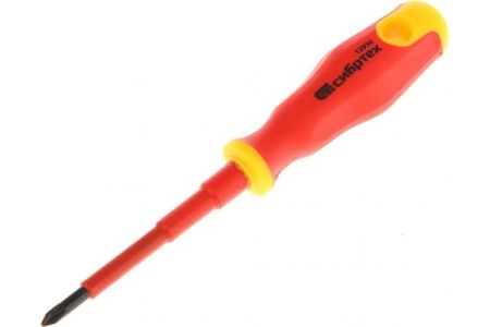 Диэлектрическая отвертка СИБРТЕХ PH1*80mm 12930