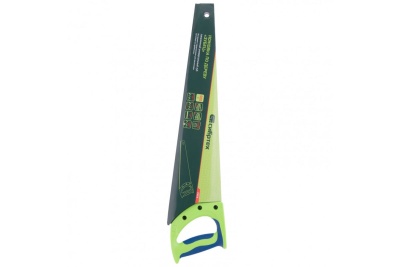 Ножовка по дереву СИБРТЕХ Зубец 500 мм, шаг зуба 7мм, зуб 2D, калёный зуб, 2-х компонентная рукоятка 23818