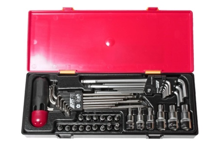Набор инструментов TORX, HEX ключи, головки в кейсе 40шт JTC-K1401