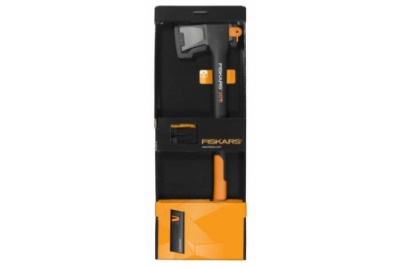 Топор-колун Х17 + перчатки + точилка Fiskars 129009