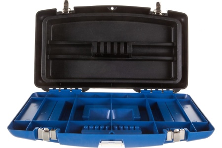 Ящик для инструментов с металлическими замками и органайзером Jettools 19" 480х235х270мм JT1602314