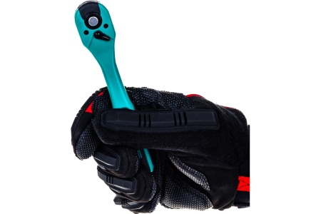 Ключ-трещотка 1/4", 72 зуба, с быстрым сбросом, CrV, 2-х компонентная рукоятка STELS 14028