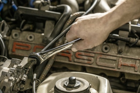 Комбинированный трещоточный ключ HOEGERT TECHNIK разрезной, 8 мм HT1R070