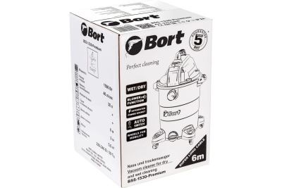 Пылесос для сухой и влажной уборки BORT BSS-1530-Premium 93723460