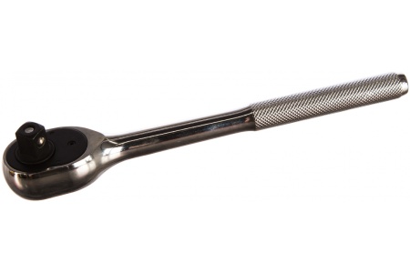 Трещотка с прямой рифленой металлической ручкой ЭВРИКА 1/2 72-зубцовая ER-91272