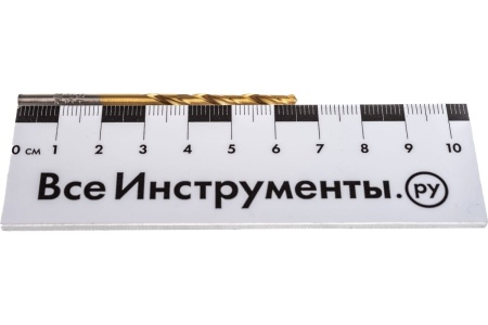 Сверло по металлу с покрытием нитридом титана (3.3х65х36 мм) Кратон 1 05 17 005