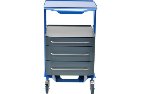 Тележка-тумба для инструментов Zatesov на три ящика SIPS-03-BLUE
