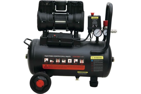 Компрессор VERTON air ac-24/260 230 В, 50 Гц, безмасляный, 260 л/м, 24л, 8б, 1,5 кВт, 2850 об/мин, рапид/быстросъем 01.13824.13923