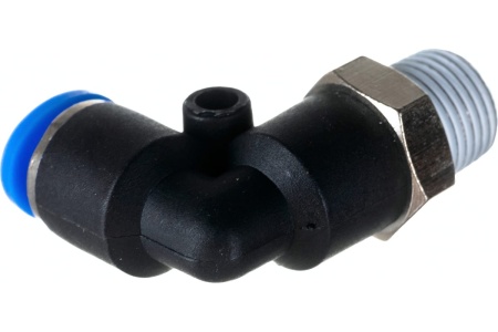 Фитинг угловой для пластиковых трубок (4 мм; 1/8М) ROCKFORCE RF-SPL04-01