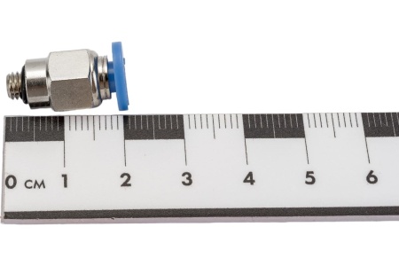 Фитинг цанговый прямой с наружной резьбой M5x0.8 для трубки диаметром 4 мм SHPI PC 04-M5