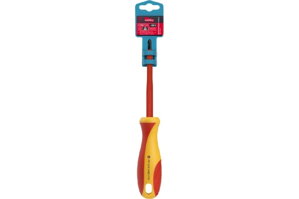 Диэлектрическая крестовая отвертка Smartbuy PH1x80, до 1000 В, VDE SBT-SCI-PH1x80P1