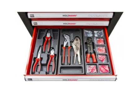 Тележка для мастерской с инструментами HOLZMANN хромованадиевая сталь WW790W