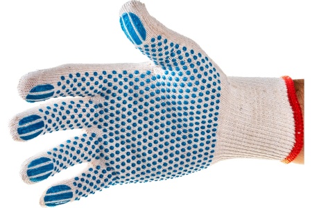 Перчатки трикотажные с защитой от скольжения (12 класс; размер S-M) "ЭКСПЕРТ" ЗУБР 11451-S
