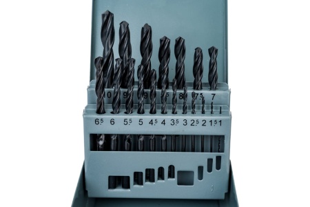 Набор сверл по металлу НС19И (19 шт; от 1 до 10 мм; шаг 0.5 мм; Р6М5) ИПК naborsverlNS19i