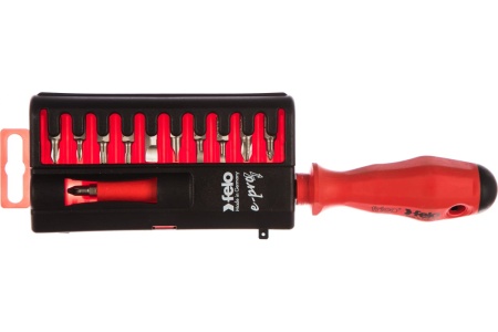 Отвертка диэлектрическая с набором бит Felo 02091206