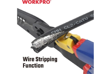 Многофункциональные обжимные клещи WORKPRO 210 мм WP291009