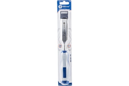 Плоская стамеска (24 х 140 мм, CR-V, блистер) КОБАЛЬТ 245-596