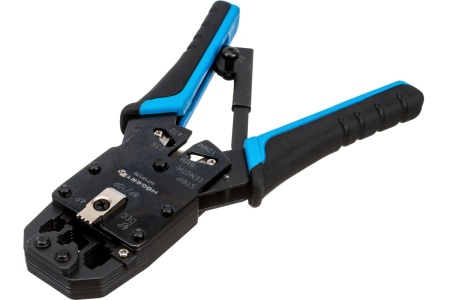 Пресс-клещи для обжима телефонных и компьютерных клемм HOEGERT TECHNIK 4P, 6P, 8P, 10P HT1P170