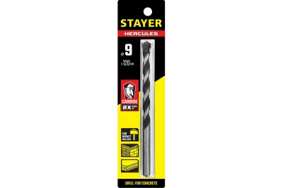 Сверло по бетону STAYER Hercules 9x120 мм 2915-120-09_z01