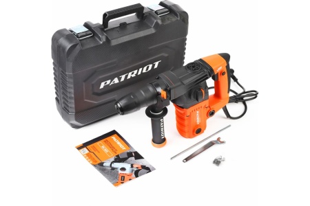 Перфоратор PATRIOT RH 303 SDS+, мощность 1275 Вт, 4.2 Дж, 3 режима работы, макс.диаметр 26 мм, глубиномер, кейс 140301303 Перфоратор PATRIOT RH 303 SDS+, мощность 1275 Вт, 4.2 Дж, 3 режима работы, макс.диаметр 26 мм, глубиномер, кейс 140301303