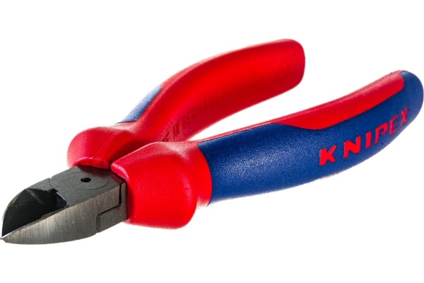 Бокорезы Knipex, 125 мм, 62 HRC, чёрн., 2-к ручки, KN-7002125SB