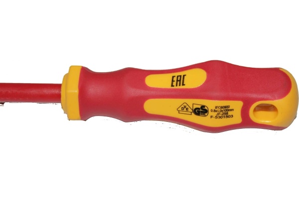 Диэлектрическая овтертка Промлайн 0,8x4,0x100мм, до 1000В, Cr-v, ПЛ02201044_z022