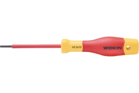 Диэлектрическая отвертка Wokin шестигранная, hex 3x75 мм 1352883