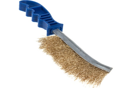 Металлическая щетка DolleX с пластмассовой ручкой, в блистере BRM-240