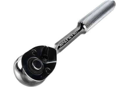 Трещотка с прямой рифленой металлической ручкой ЭВРИКА 1/4 72-зубцовая ER-91472 Трещотка с прямой рифленой металлической ручкой ЭВРИКА 1/4 72-зубцовая ER-91472