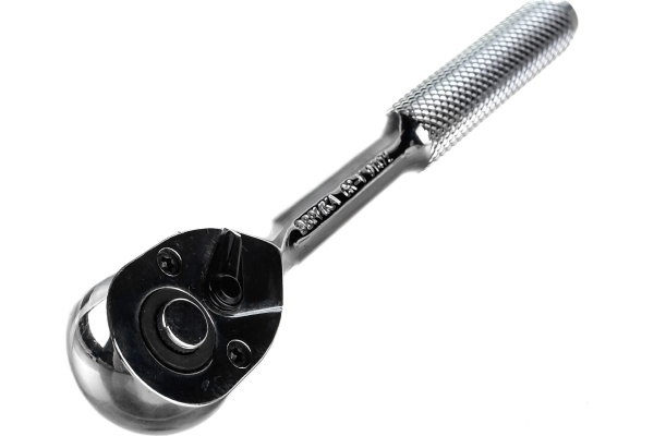 Трещотка с прямой рифленой металлической ручкой ЭВРИКА 1/4 72-зубцовая ER-91472 Трещотка с прямой рифленой металлической ручкой ЭВРИКА 1/4 72-зубцовая ER-91472