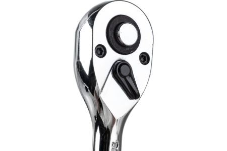 Трещотка с прямой рифленой металлической ручкой ЭВРИКА 1/4 72-зубцовая ER-91472 Трещотка с прямой рифленой металлической ручкой ЭВРИКА 1/4 72-зубцовая ER-91472