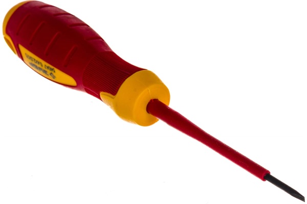 Диэлектрическая отвертка Зубр до 1000В ПРОФИ Cr-V  SL 2.5 x 75 мм 25261-2.5-075_z01