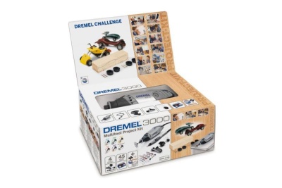 Многофункциональный инструмент Dremel 3000 + комплект заготовок для создания собственной модели автомобиля F0133000KK