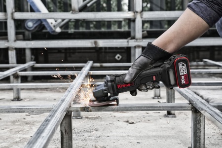 Угловая шлифмашина аккумуляторная KRESS, KU801.9, 20В, 125мм, без АКБ и ЗУ