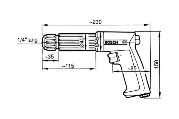 Пневматический шуруповерт Bosch 0.607.460.401